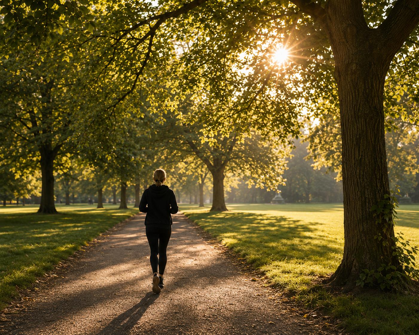 Morning run in Hyde Park London