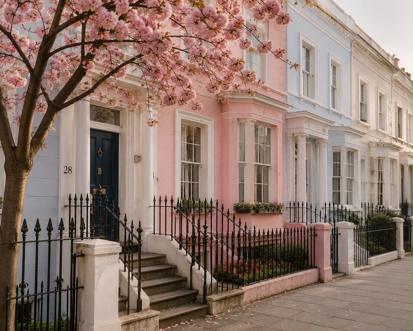 Notting Hill colourful house